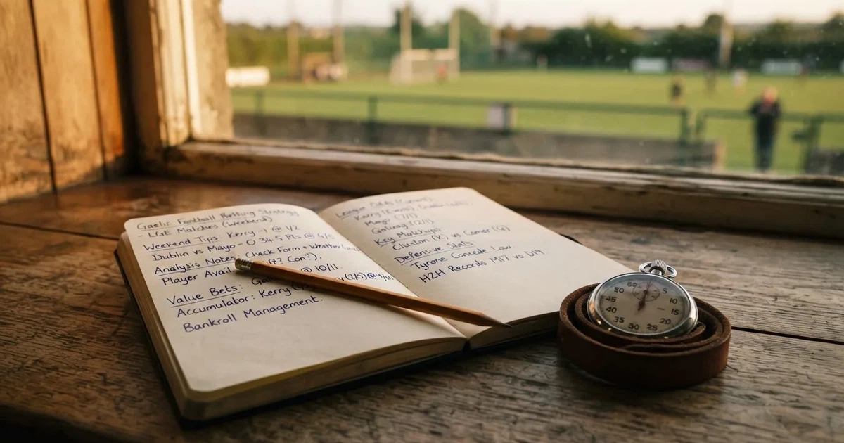 An open notebook with a pencil and a stopwatch on a wooden table